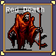 Vampire Survivors Red Death character