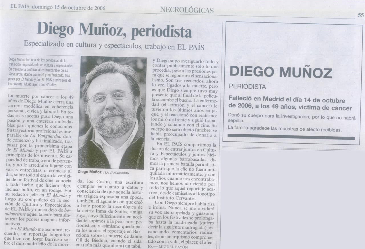 Obituary at El Pais