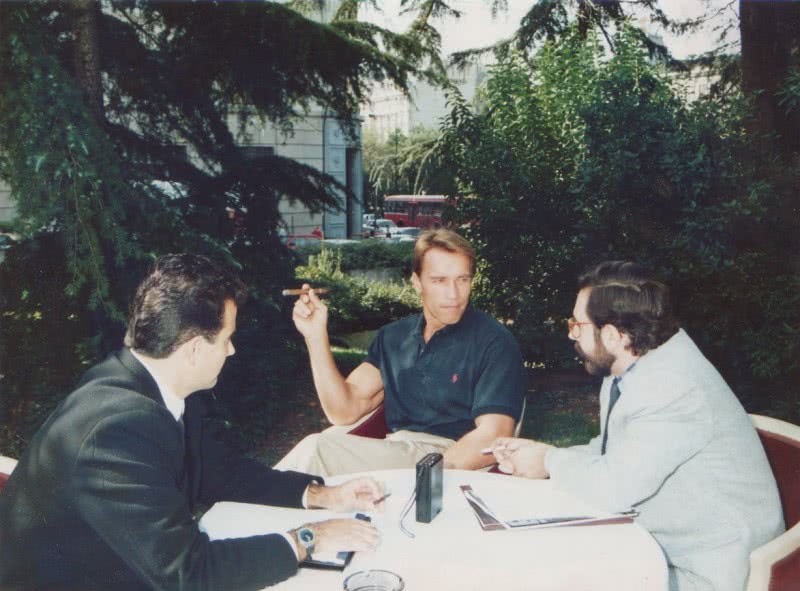 Interviewing Arnold Schwarzenegger