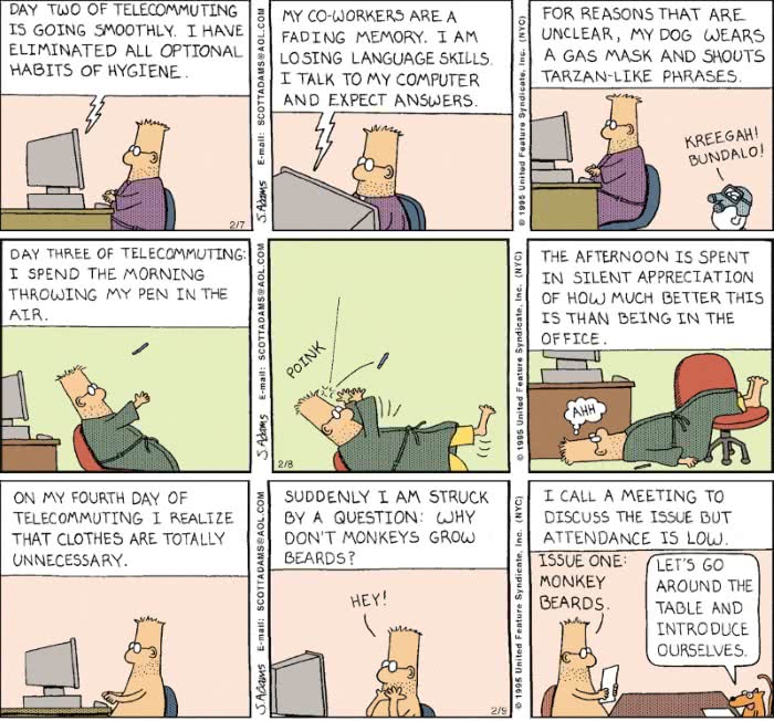 Dilbert on remote working