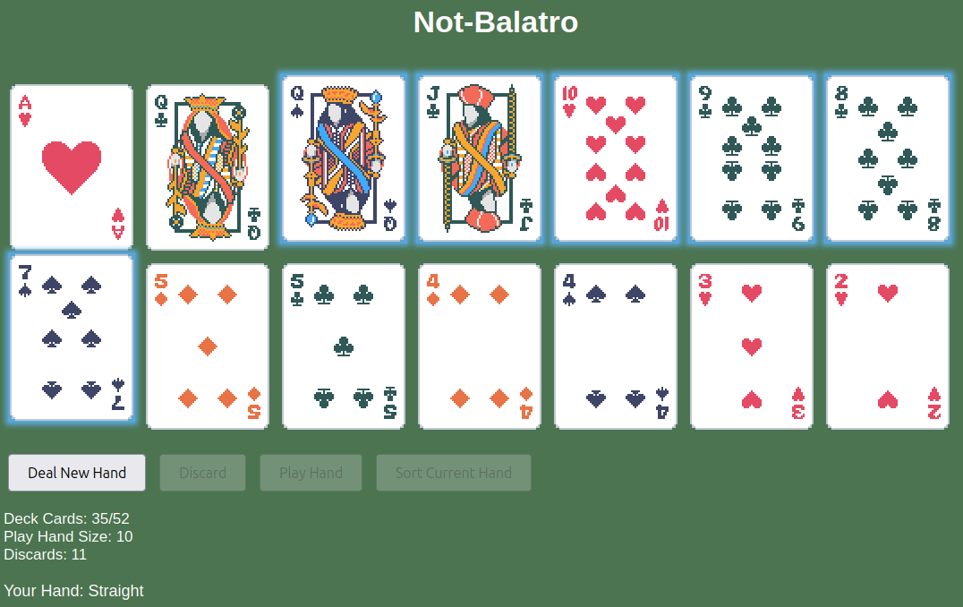 Not-Balatro prototype screenshot