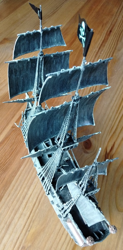 Ghost pirate ship rear view