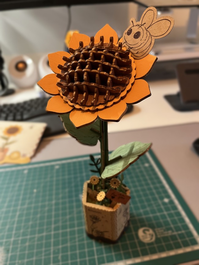 Wooden Sunflower