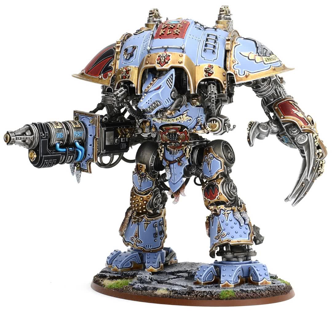 Awesome Space Wolves custom Imperial Knight - The Elder Thoughts